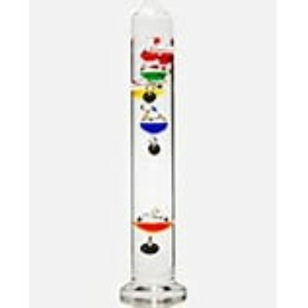 Vintage Galileo Thermometer - Floating Glass Balls Temperature Indicator